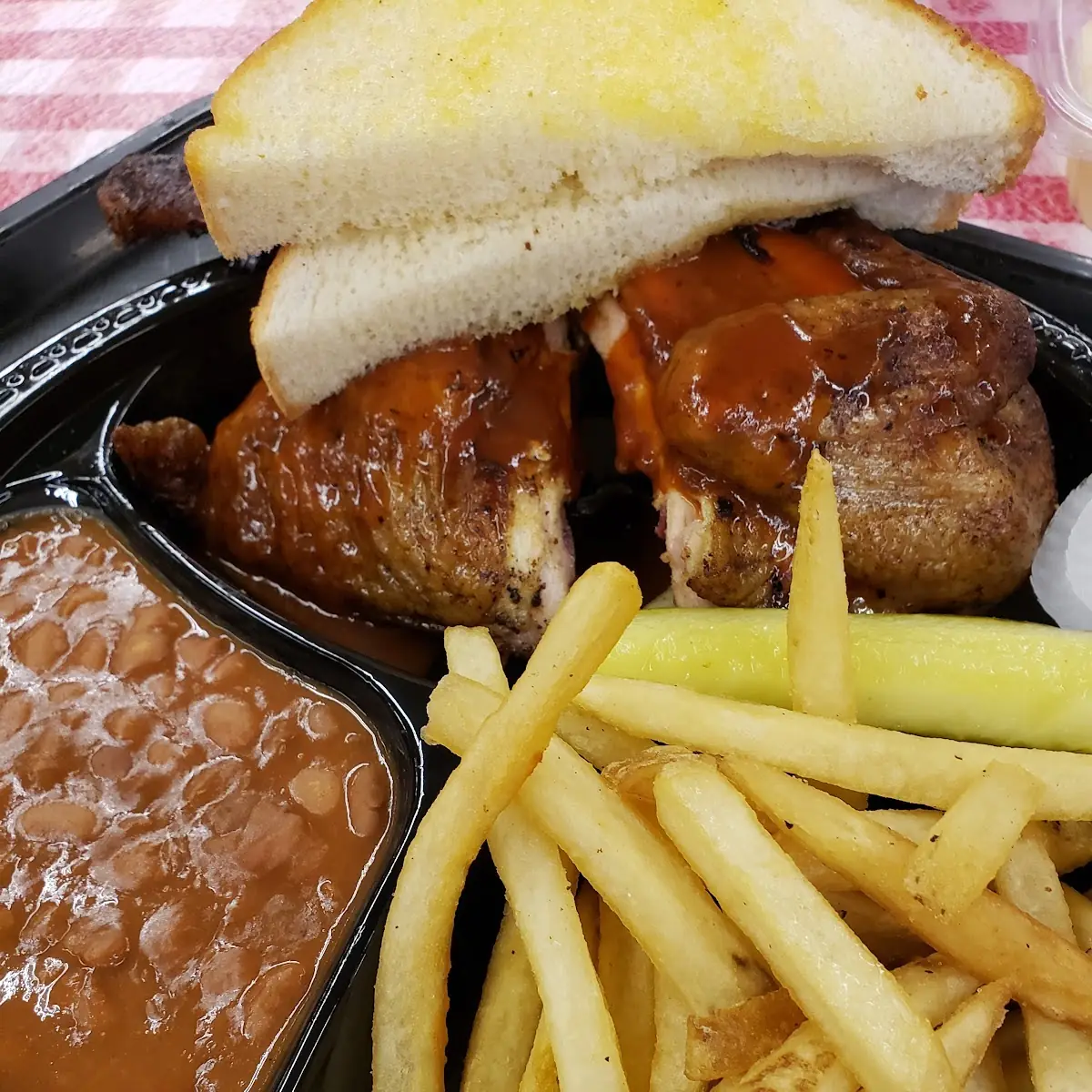 Half Smoked Chicken Plate