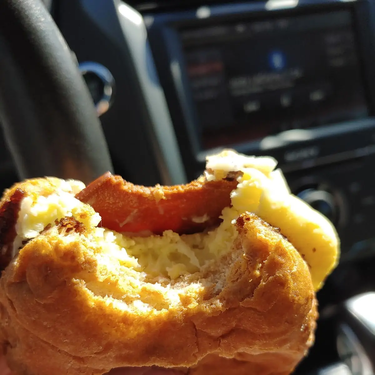 Vegan Egg Cheese and Bacon Breakfast Sandwich