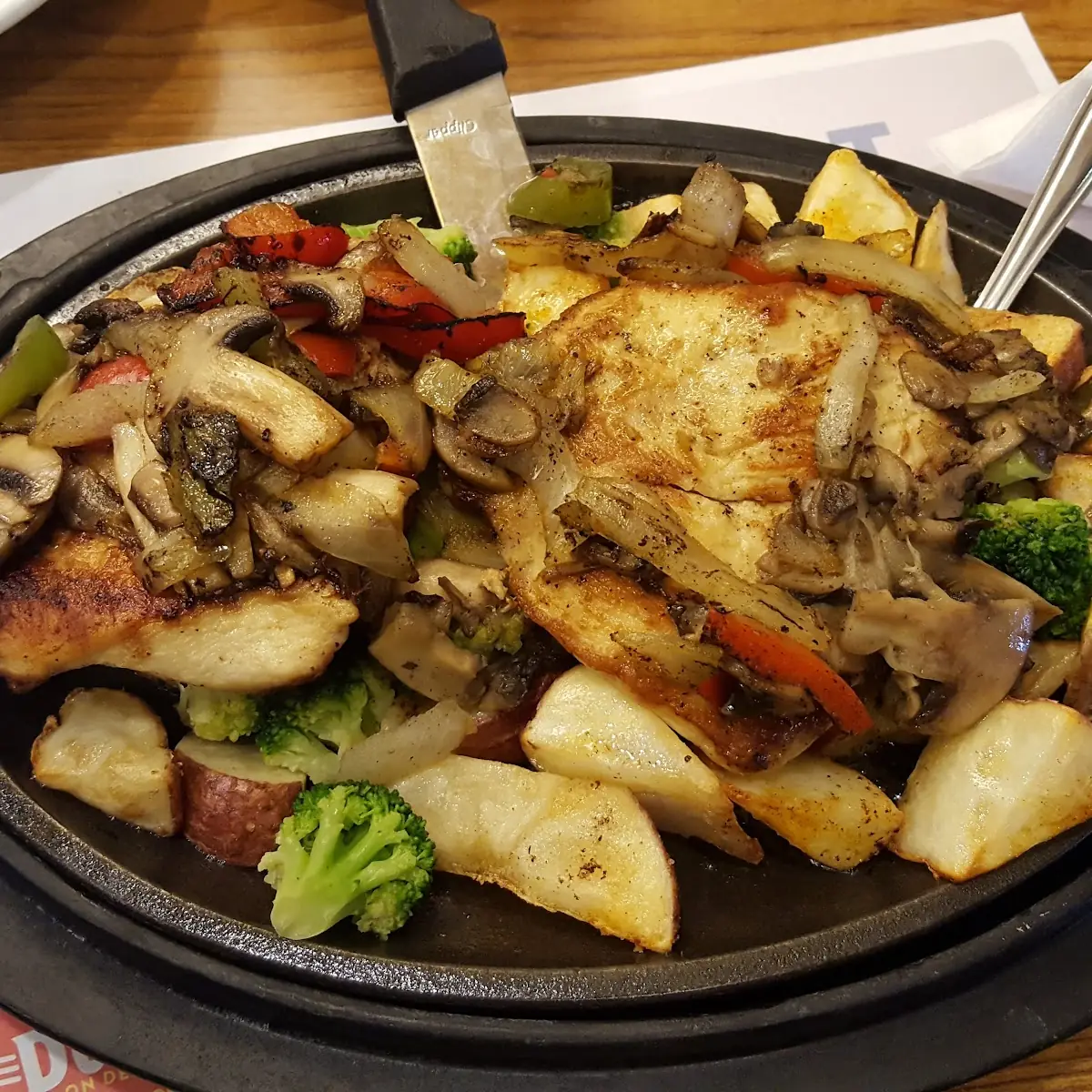 Grilled Chicken Skillet