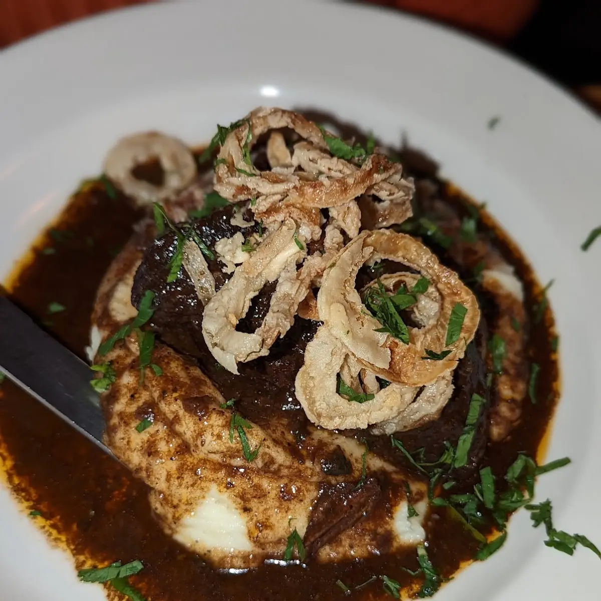 Short Rib and Mashed Potatoes