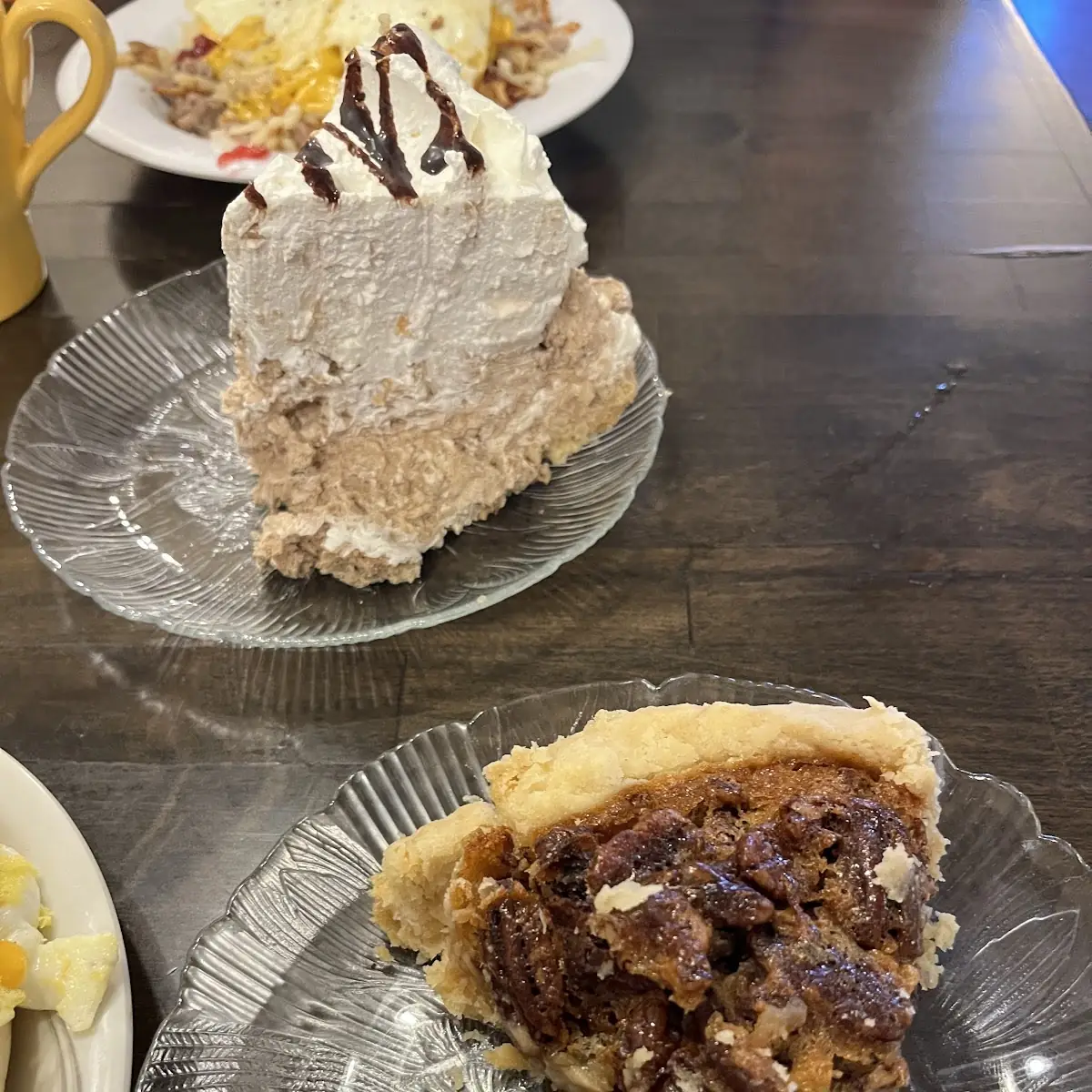 Pecan Pie and Peanut Butter Silk Pie