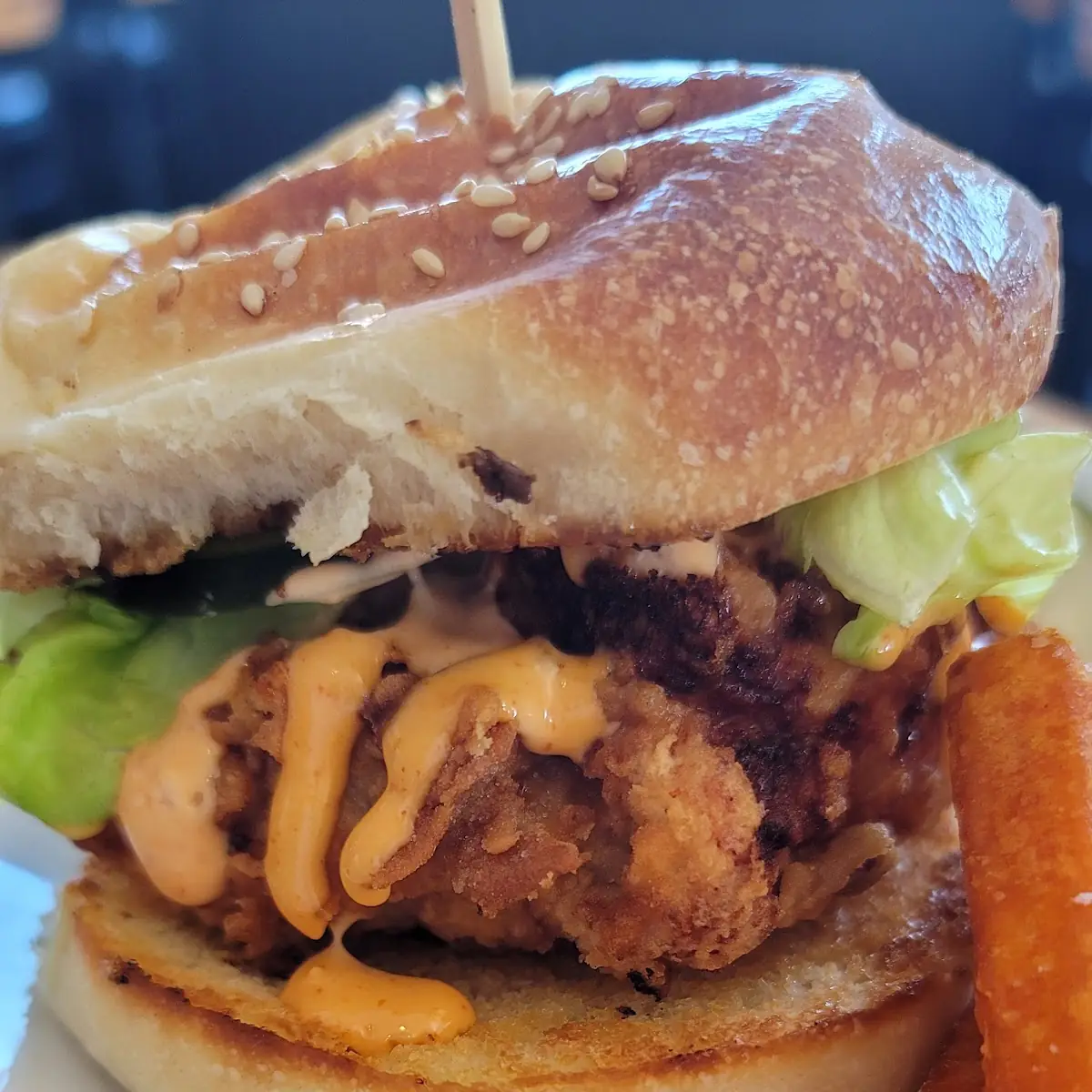 JW's Fried Chicken Sandwich with Citrus-Pickles