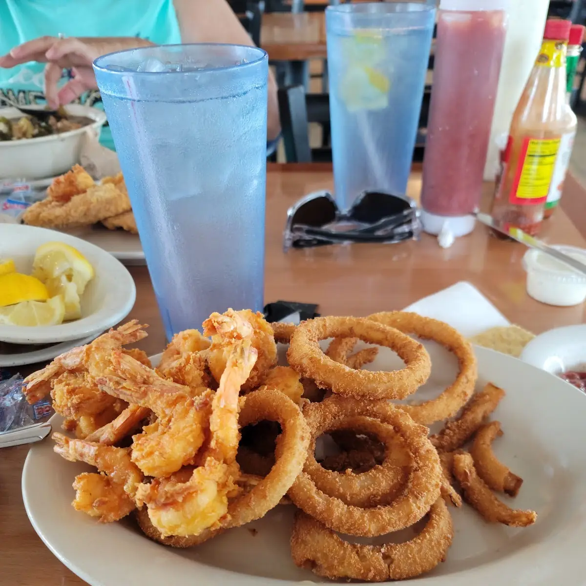 Fried Shrimp and Onion Rings