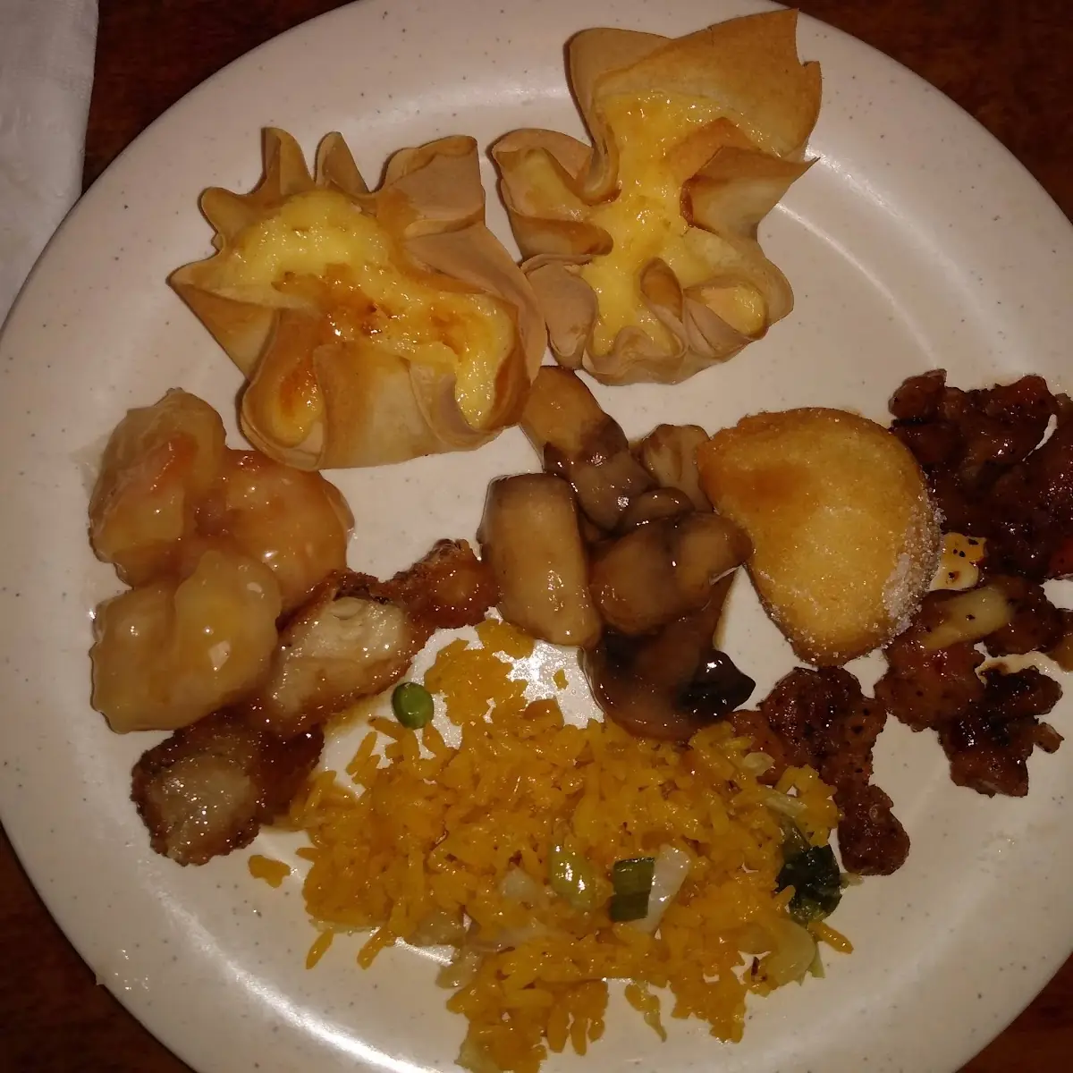 Cream Cheese Wonton Fried Rice Shrimp