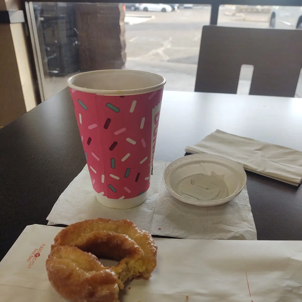 Sour Cream Donut with Coffee