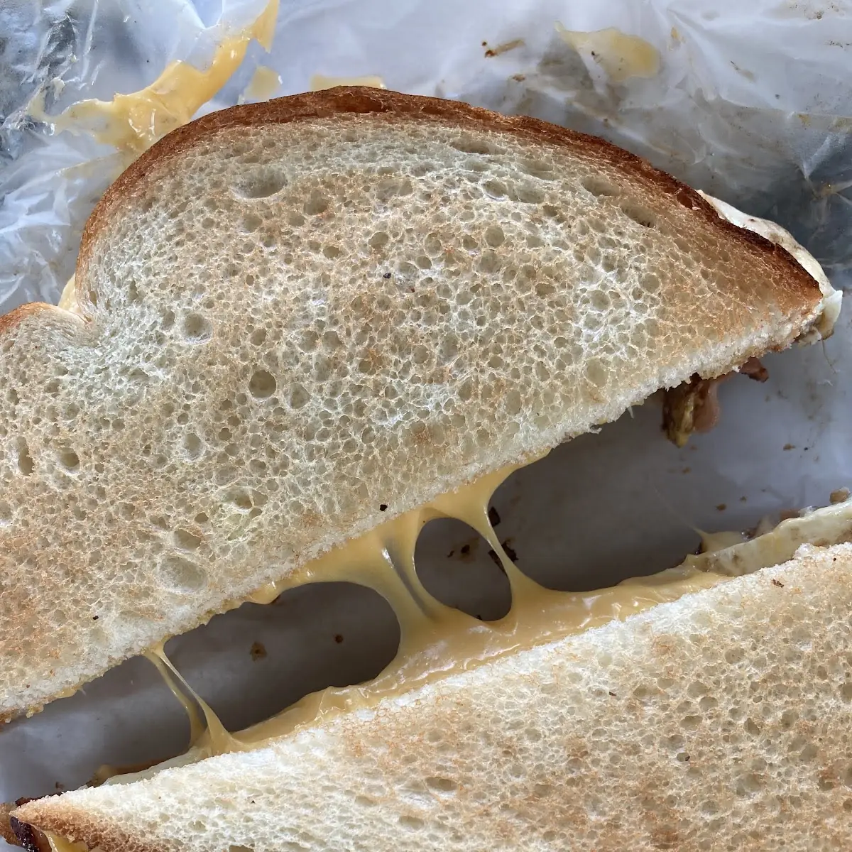 Ham Egg and Cheese Breakfast Sandwich