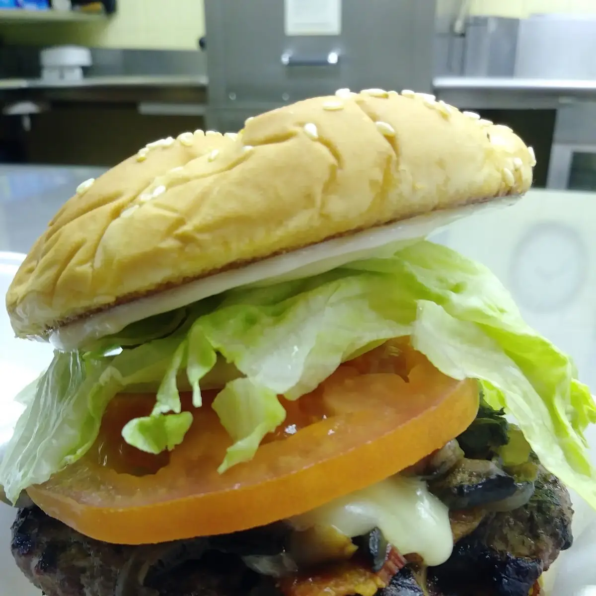 Bacon Mushroom Swiss Burger