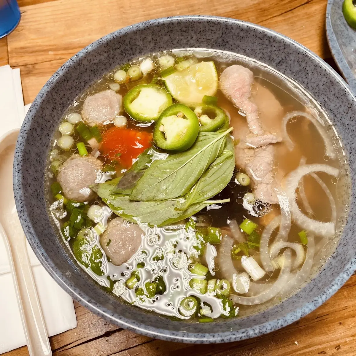 1 Pho DAC Biet Special Combination with Spring Rolls