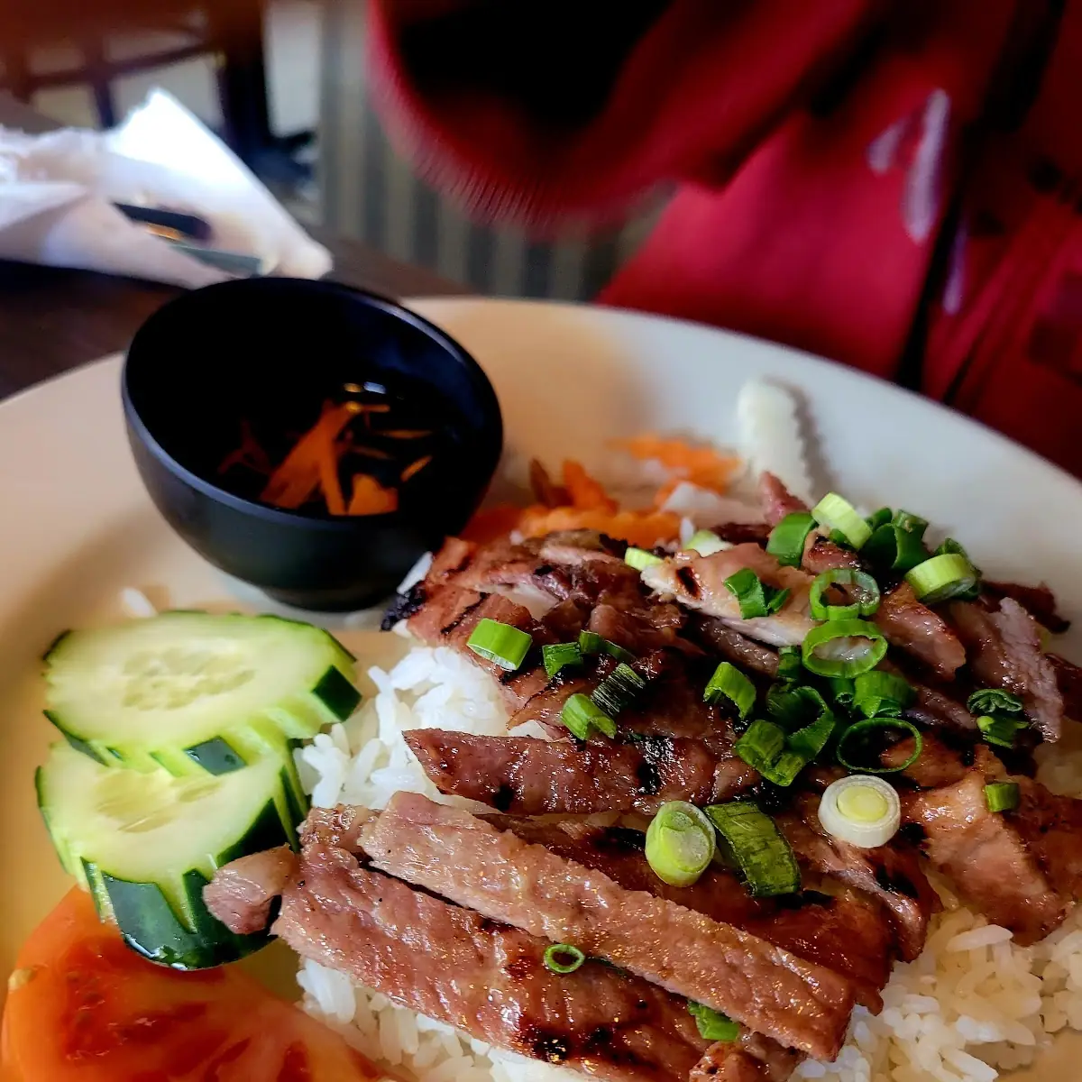 L Le Basil BBQ Pork over Rice