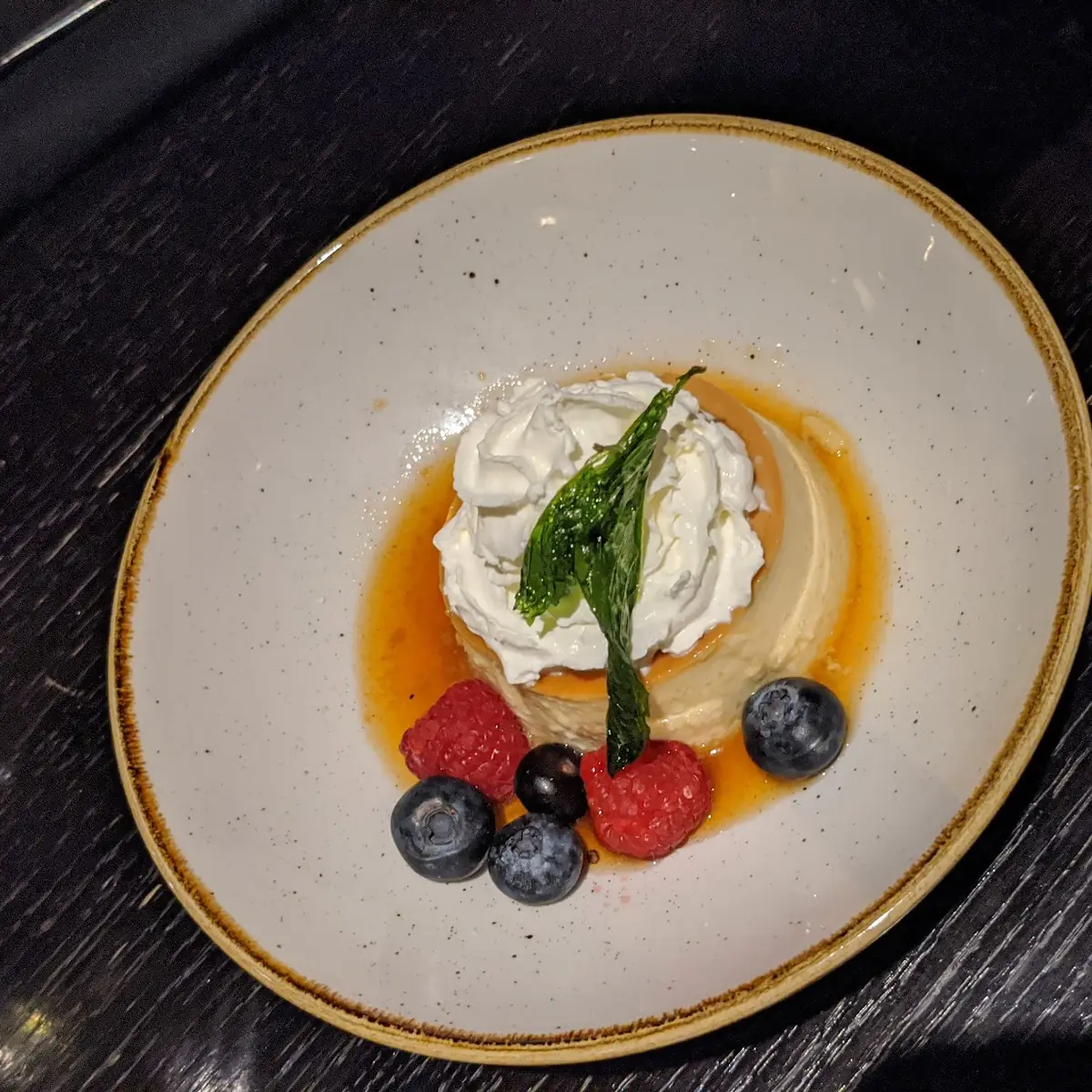 Lavender Flan