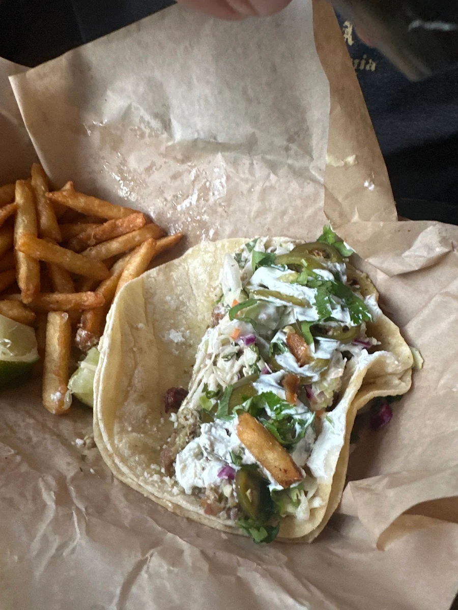 2 Tomatillo Pulled Pork Tacos