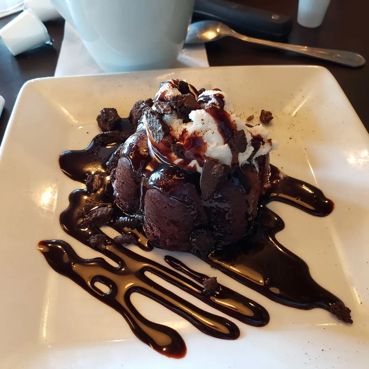 Chocolate Lava Cake with Ice Cream