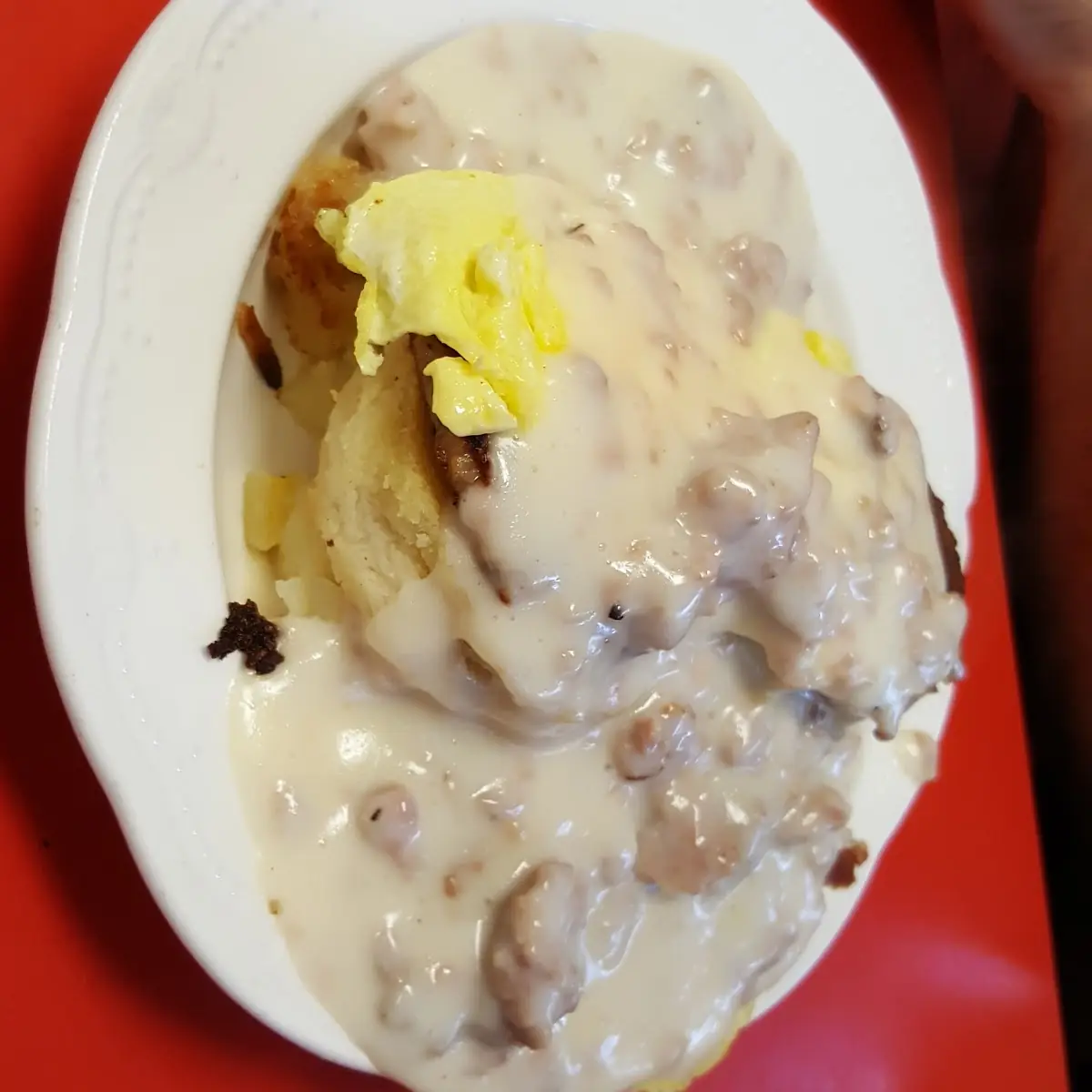 Homemade Sausage Gravy and Biscuits