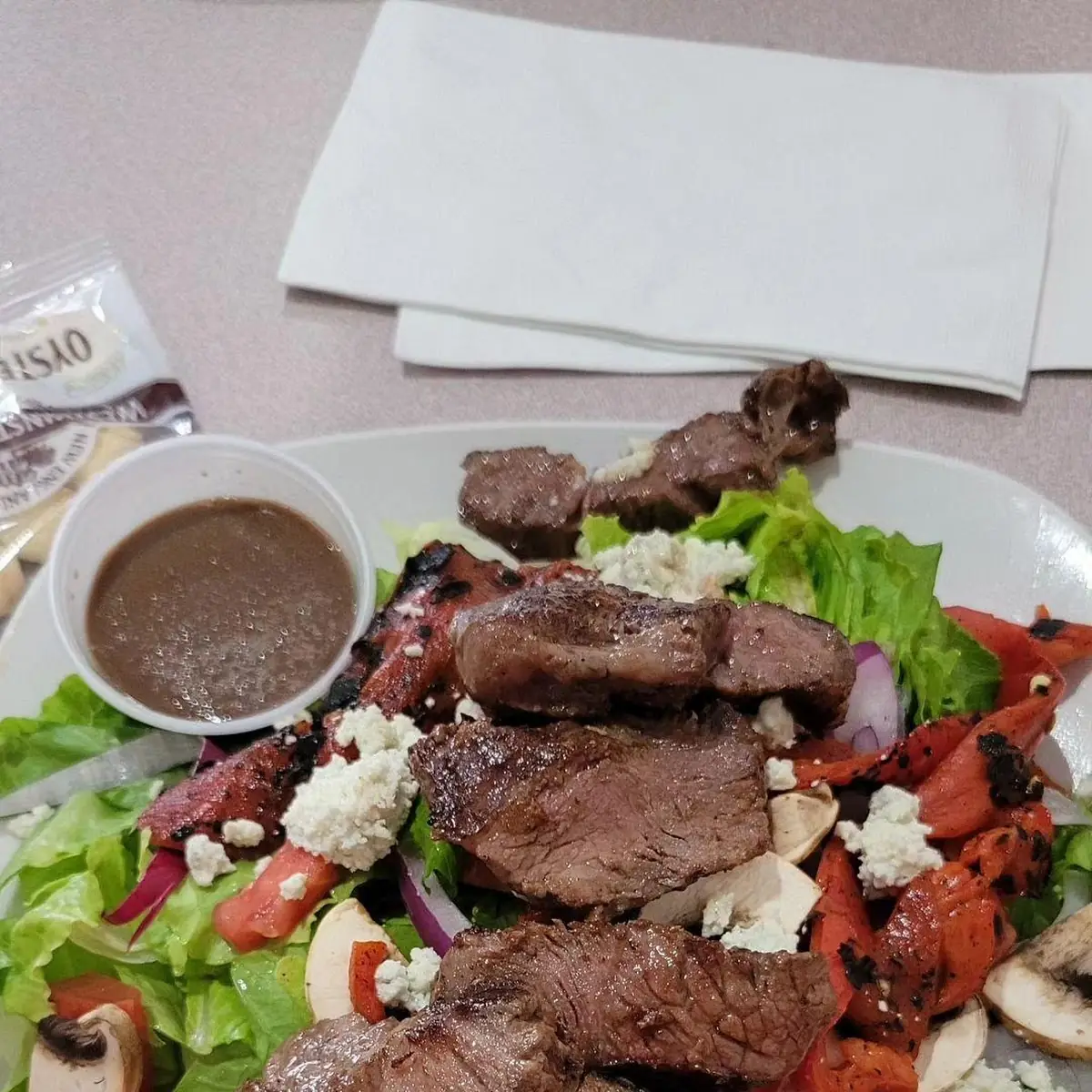 Garden Salad with Steak