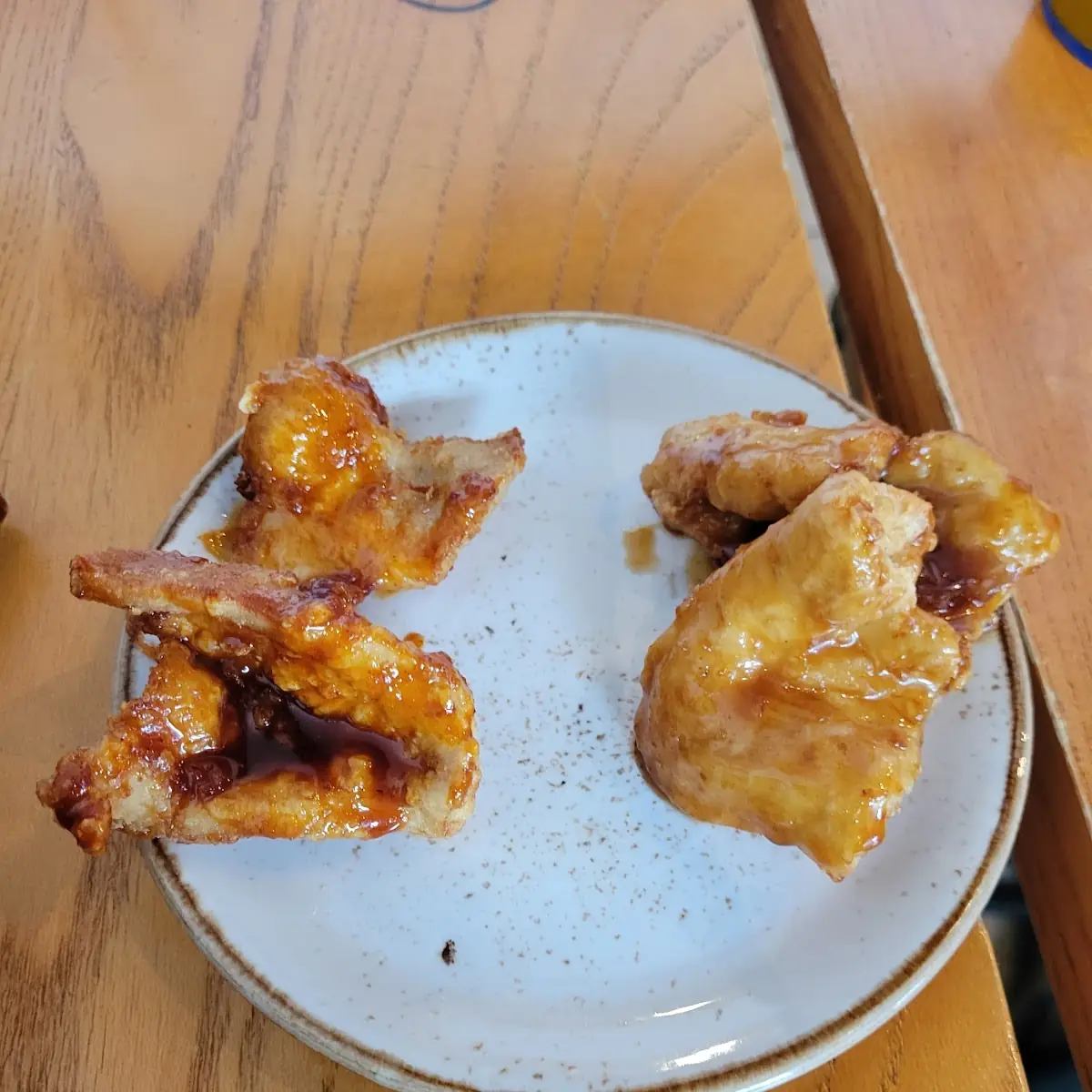 Soy Garlic Chicken and Hot Chicken Strips