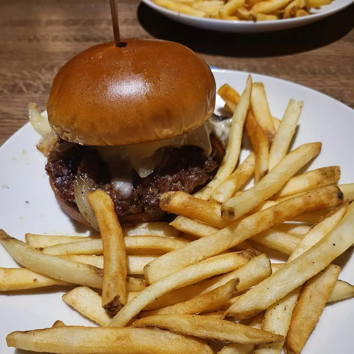 Mushroom and Swiss Burger