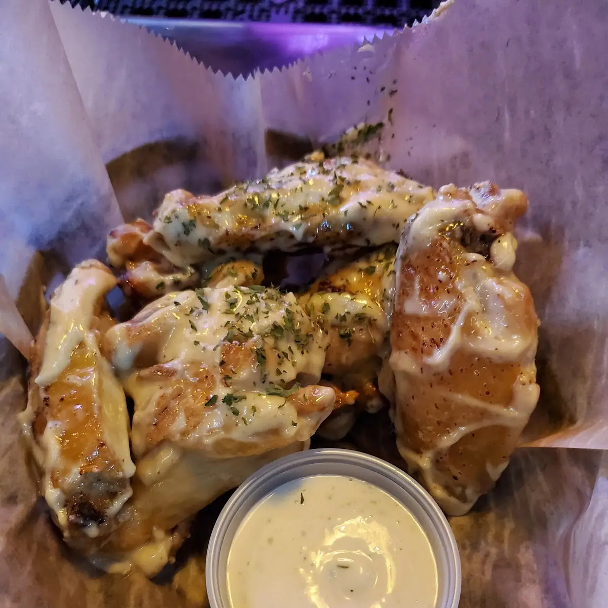 Creamy Lemon Pepper Chicken Wings