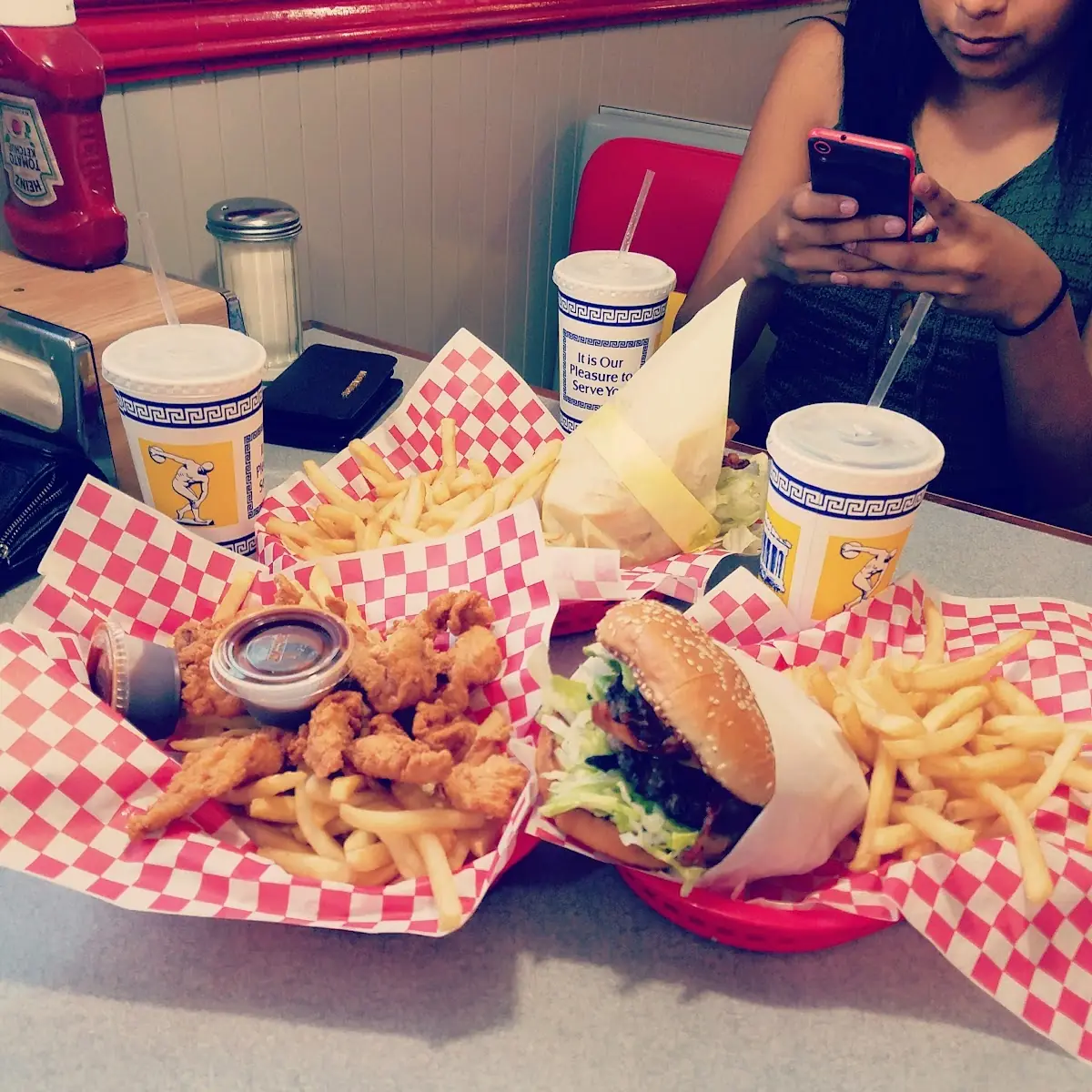 Burger and Fries with Cheese Burger Combo