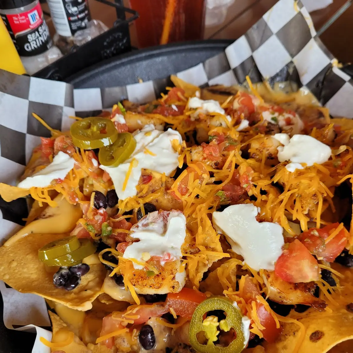 Grilled Shrimp Nachos