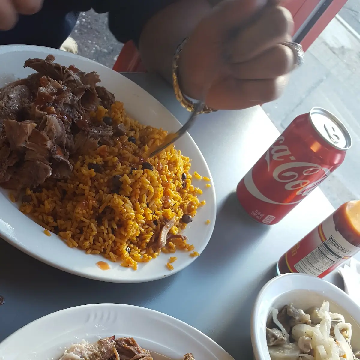 Yellow Rice and Peas with Pork