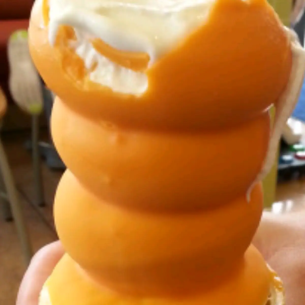Double Dipped Caramel Vailla Ice Cream Cone
