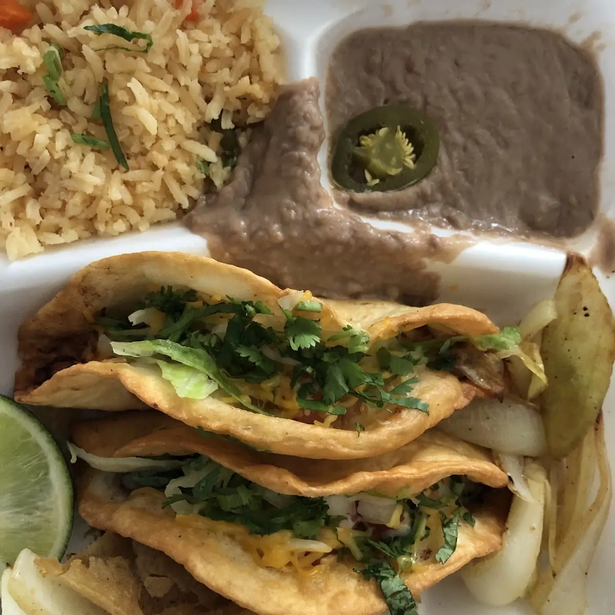 Fried Corn Shell Tacos