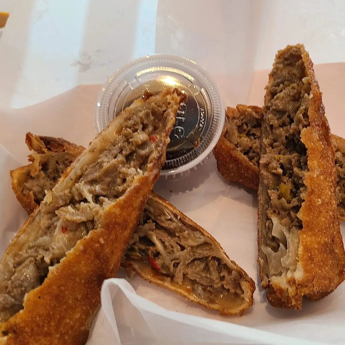 Philly Cheese Steak Egg Rolls