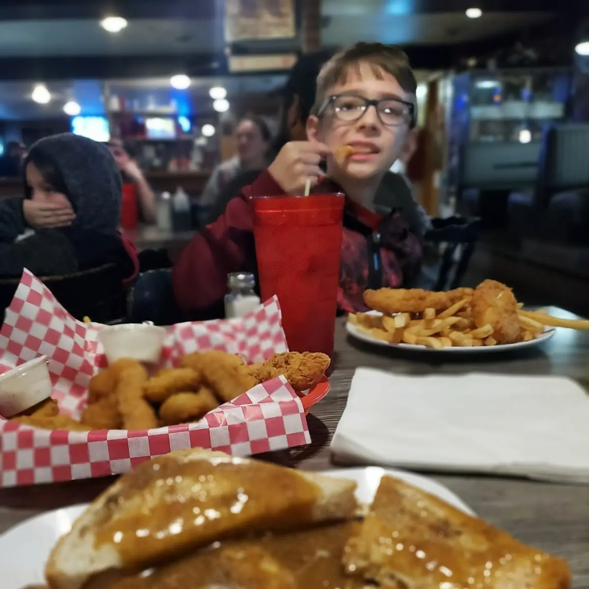 Hot Turkey Sandwich & Fish and Chips