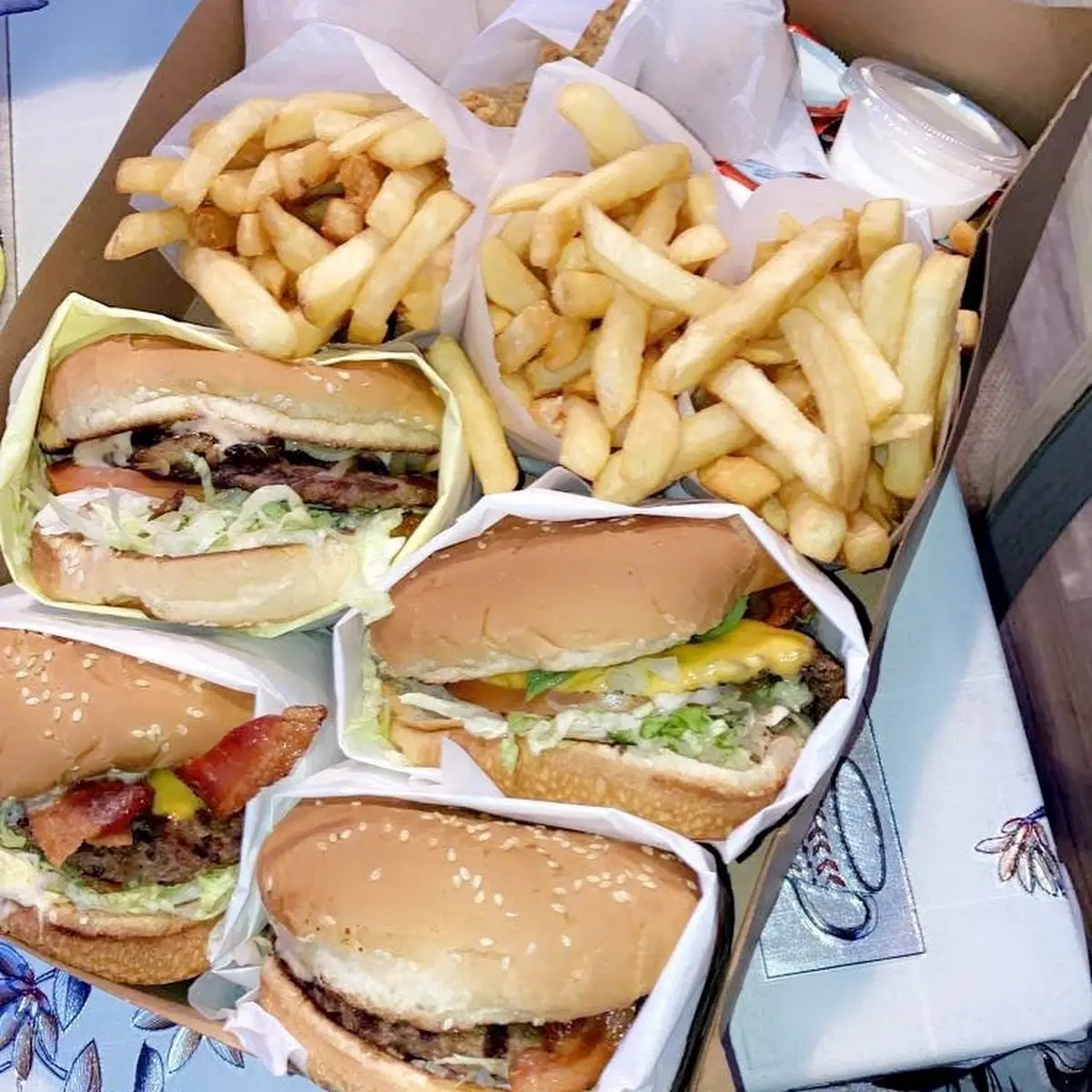 Swiss Mushroom Burger Combo