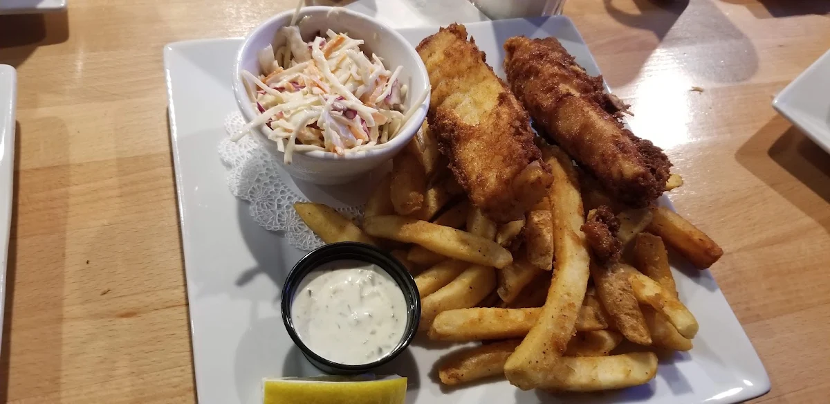 Cod Fish and Chips, The Office Pub & Grill