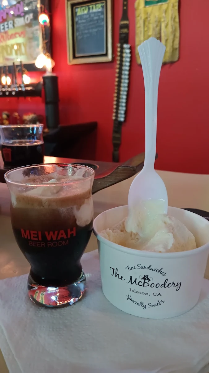 Coconut Stout with Vanilla Ice Cream