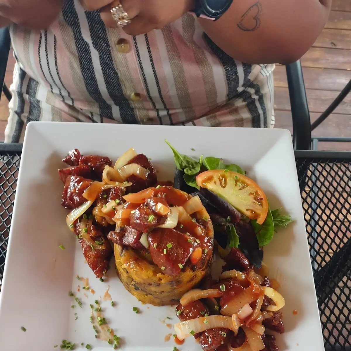 Carne Frita En Salsa de Guayaba