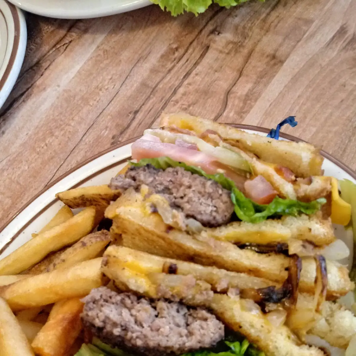 Bacon Cheeseburger and Fries