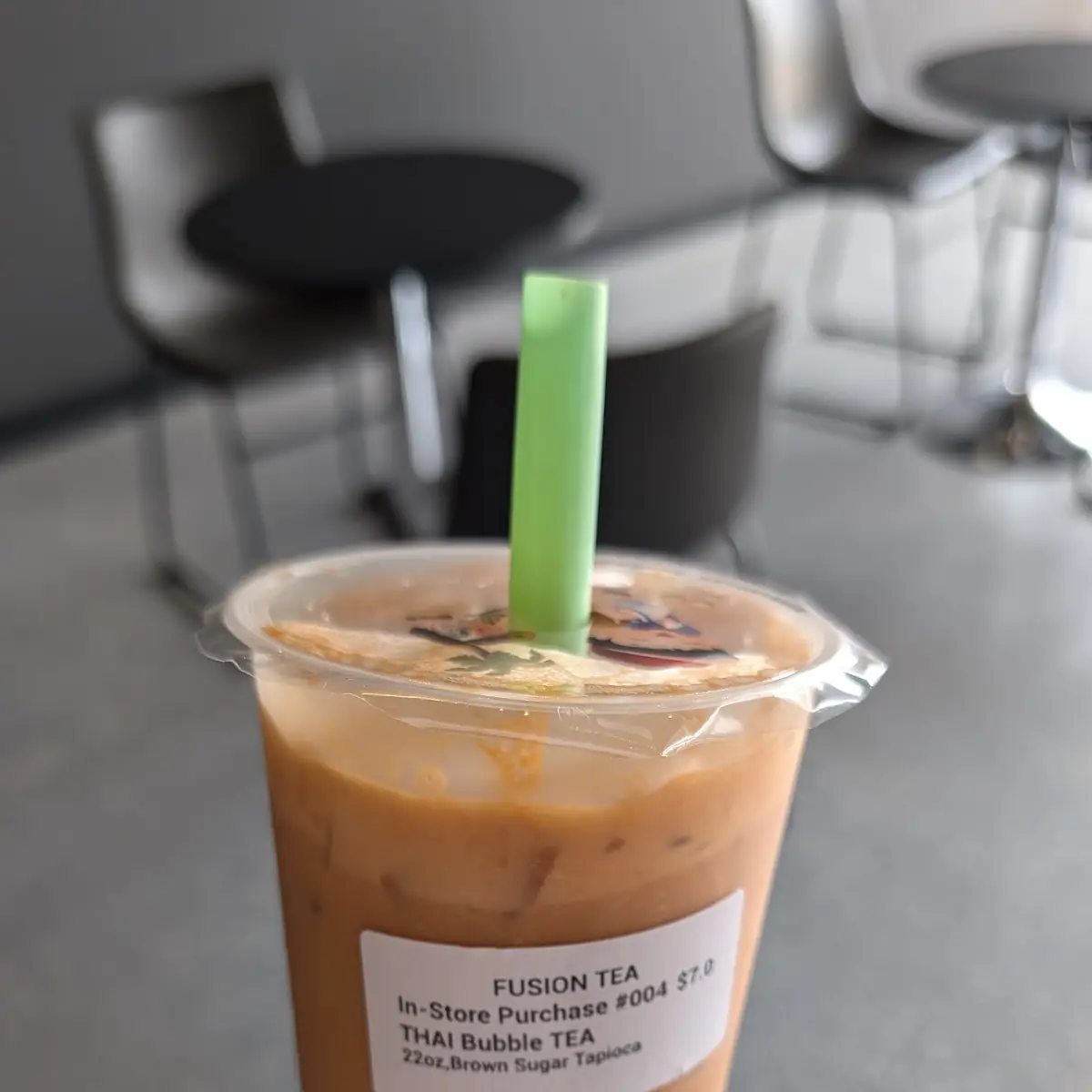 Thai Tea with Boba