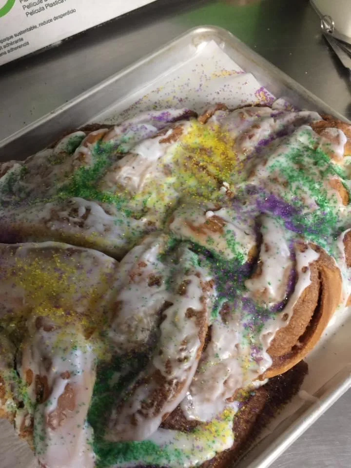 King Cake Bread Pudd