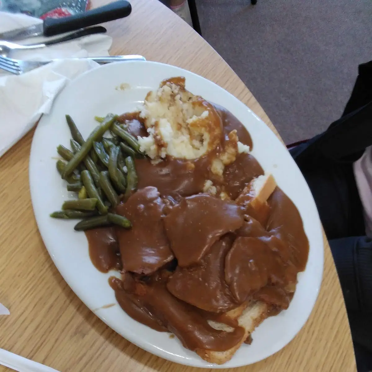 Open Faced Roast Beef