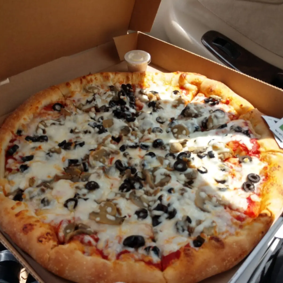 Olives and Mushroom Pizza