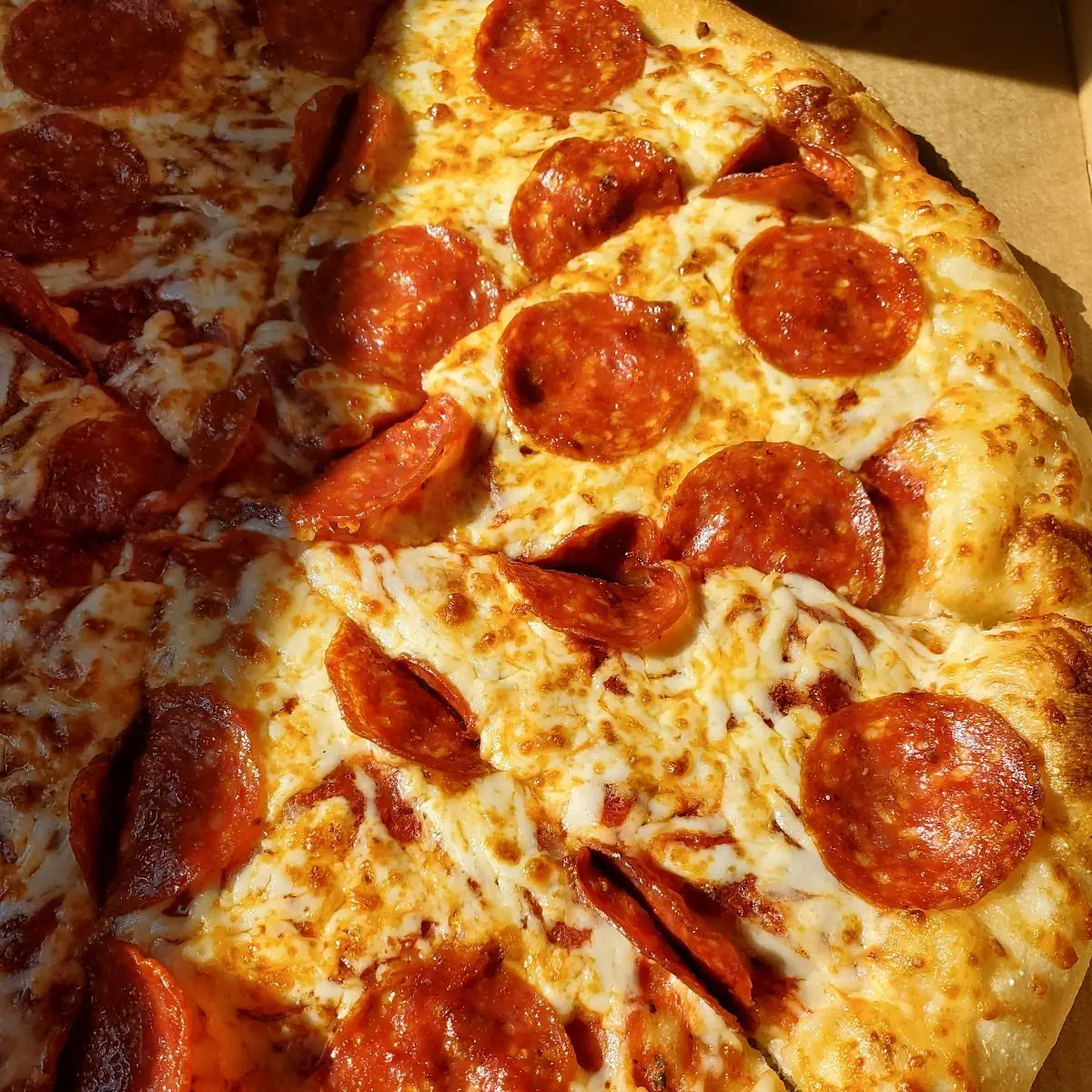 Pretzel Crust with Pizza Sauce & Pepperoni