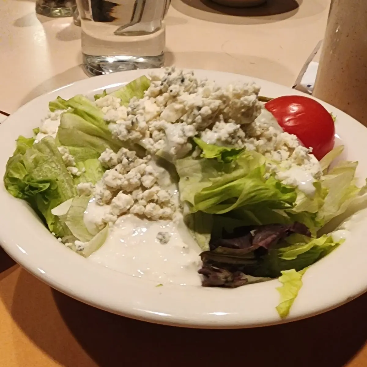 Salad with Blue Cheese Dressing