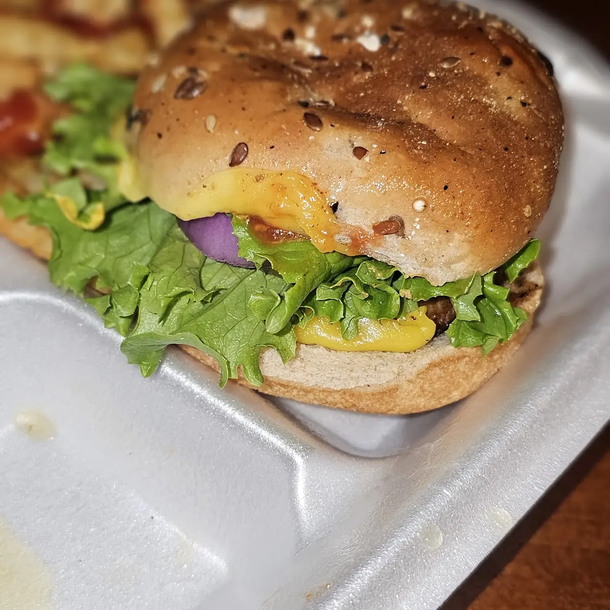 Cheese Burger with Fries