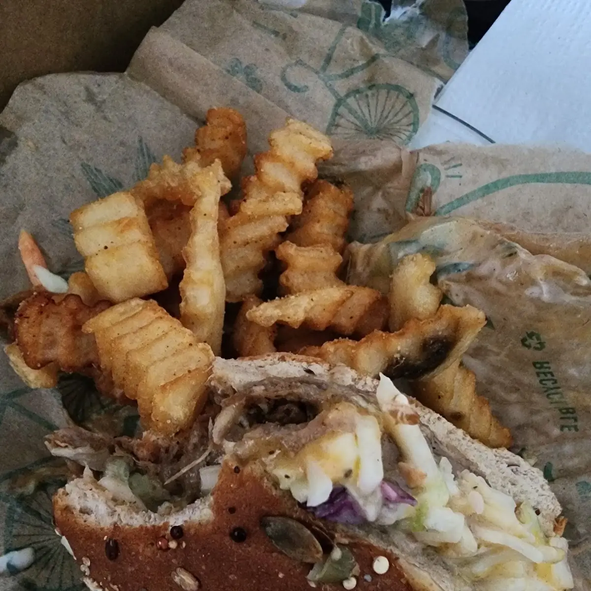 Chopped Jackfruit Rib Sandwich