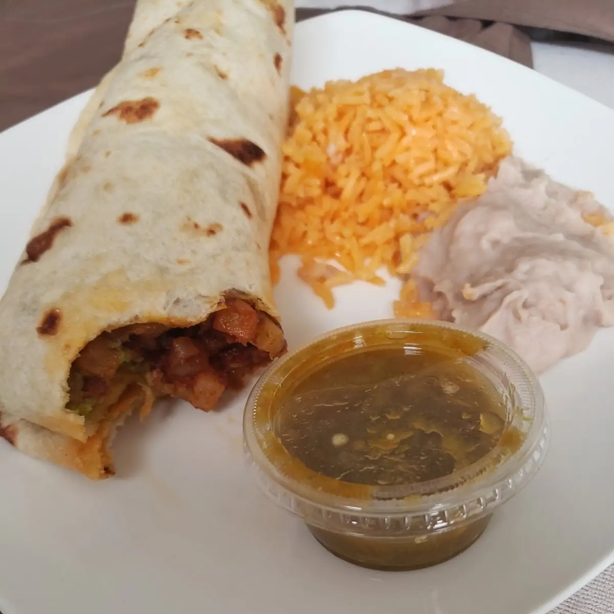 Chorizo Potatoe Avocado Burrito