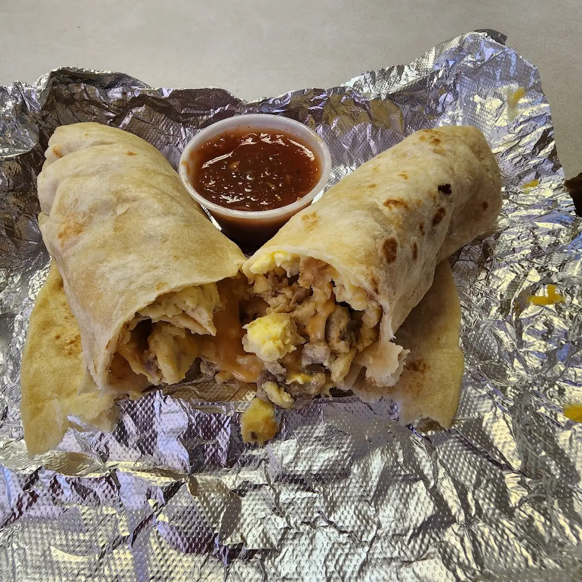 Sausage Egg and Cheese Burrito