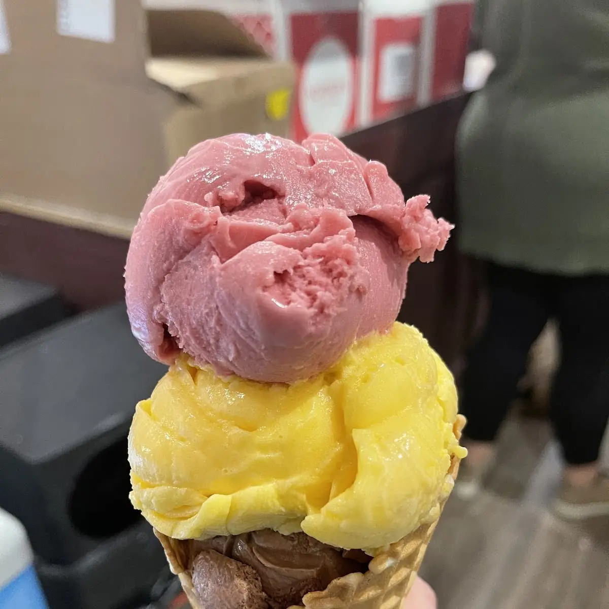 Mango and Chocolate Brownie