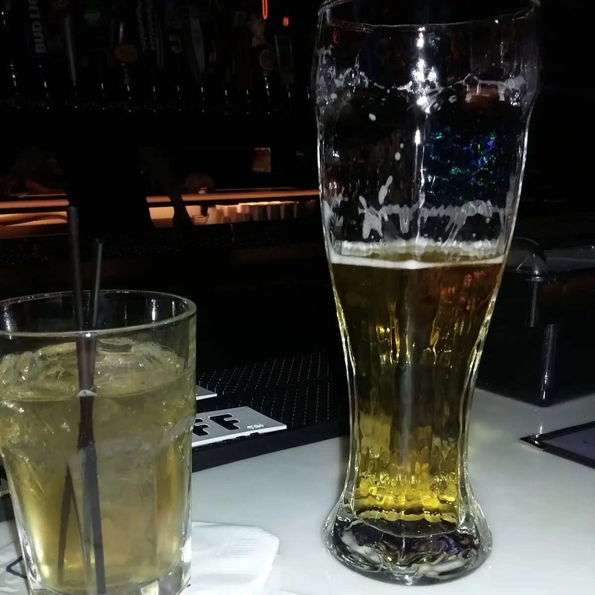 Vodka & Mtn Dew and a Draft Beer
