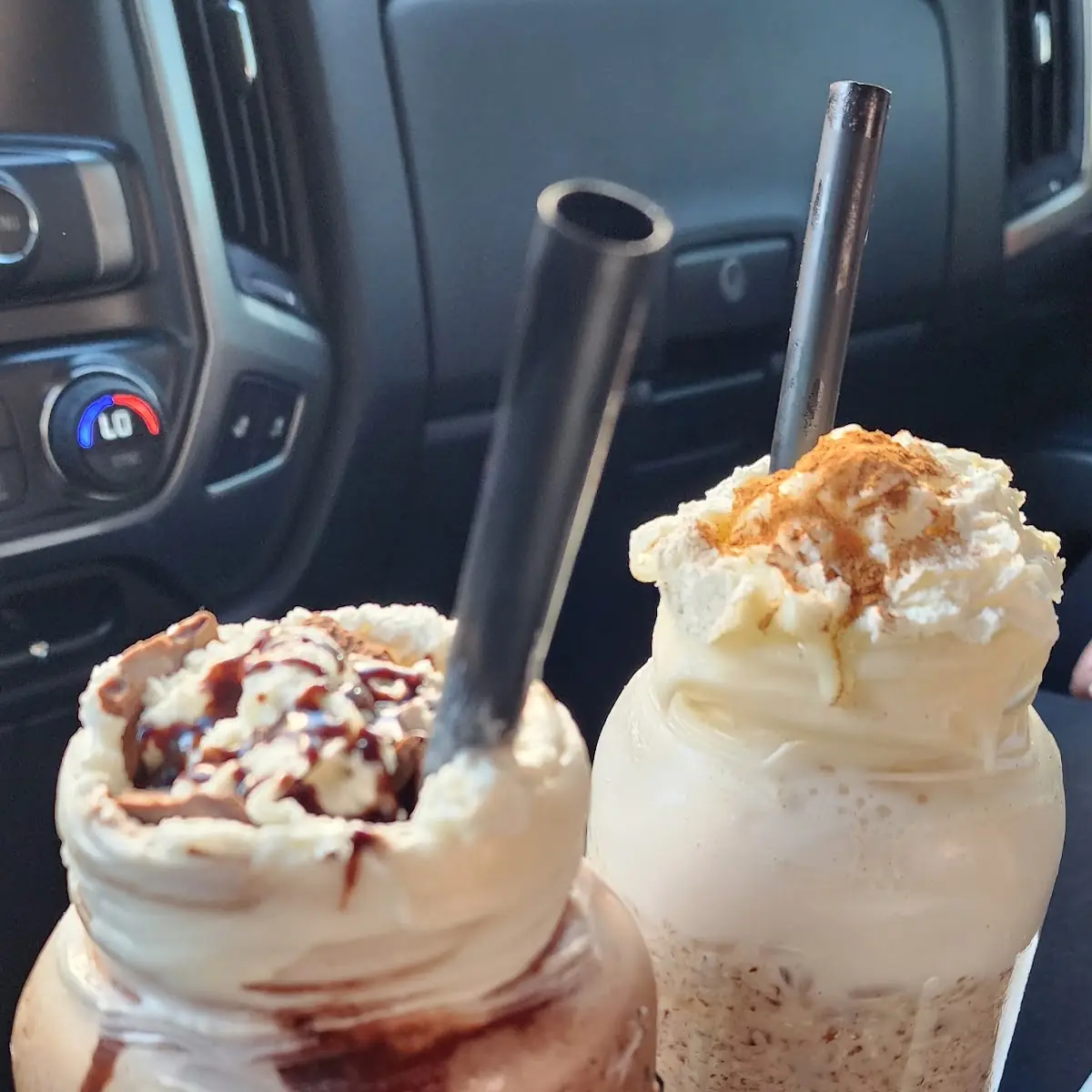 Chocolate Shake and Pecan Horchata