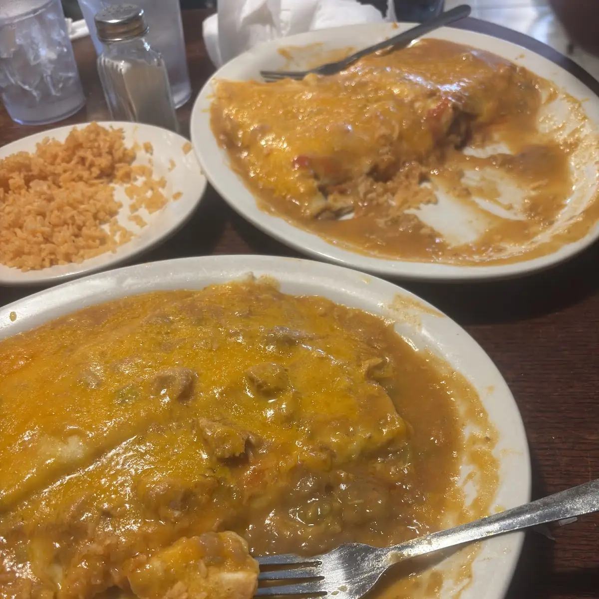 Cheese Smothered Burrito with Chips