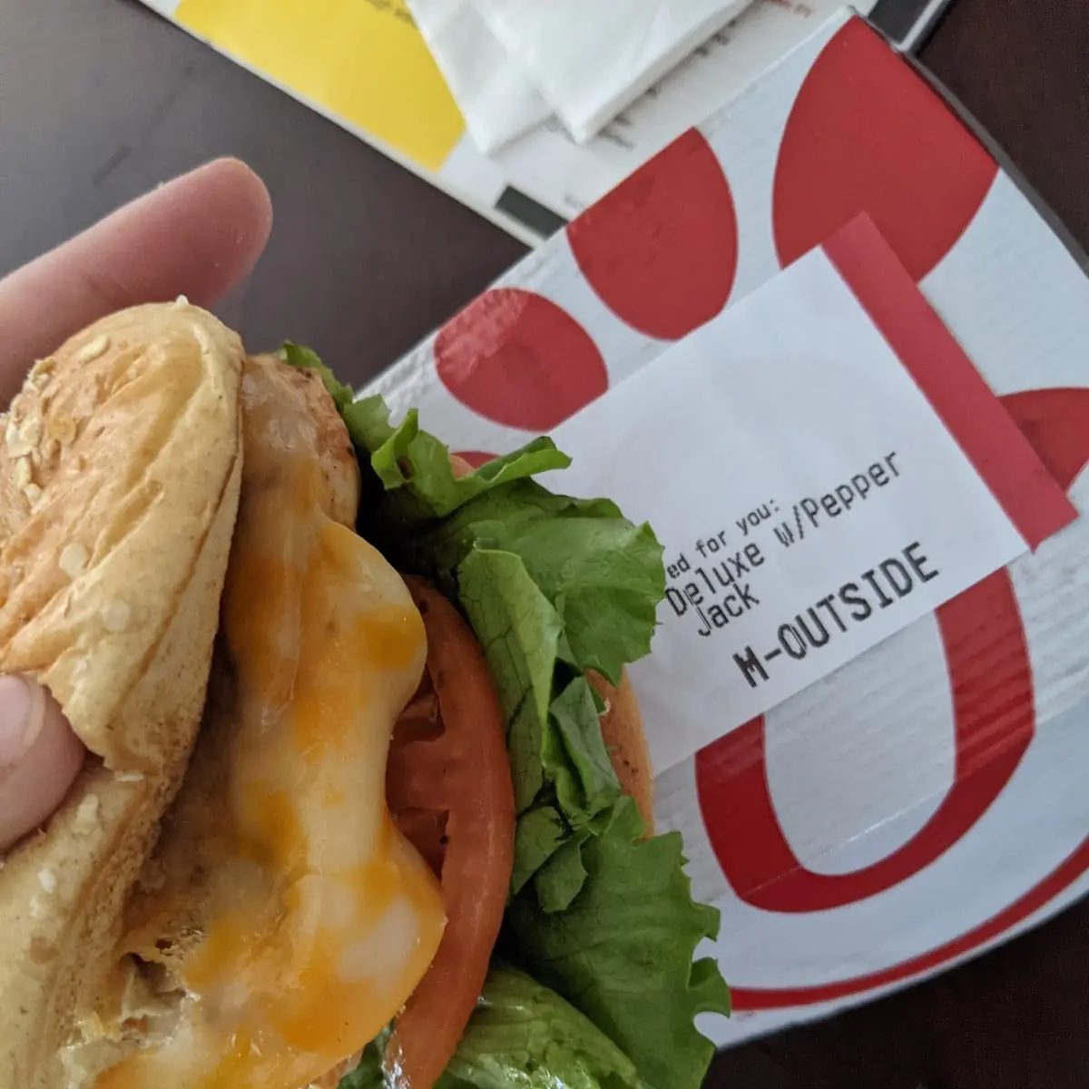 Spicy Grilled Chicken Deluxe with Wrong Cheese