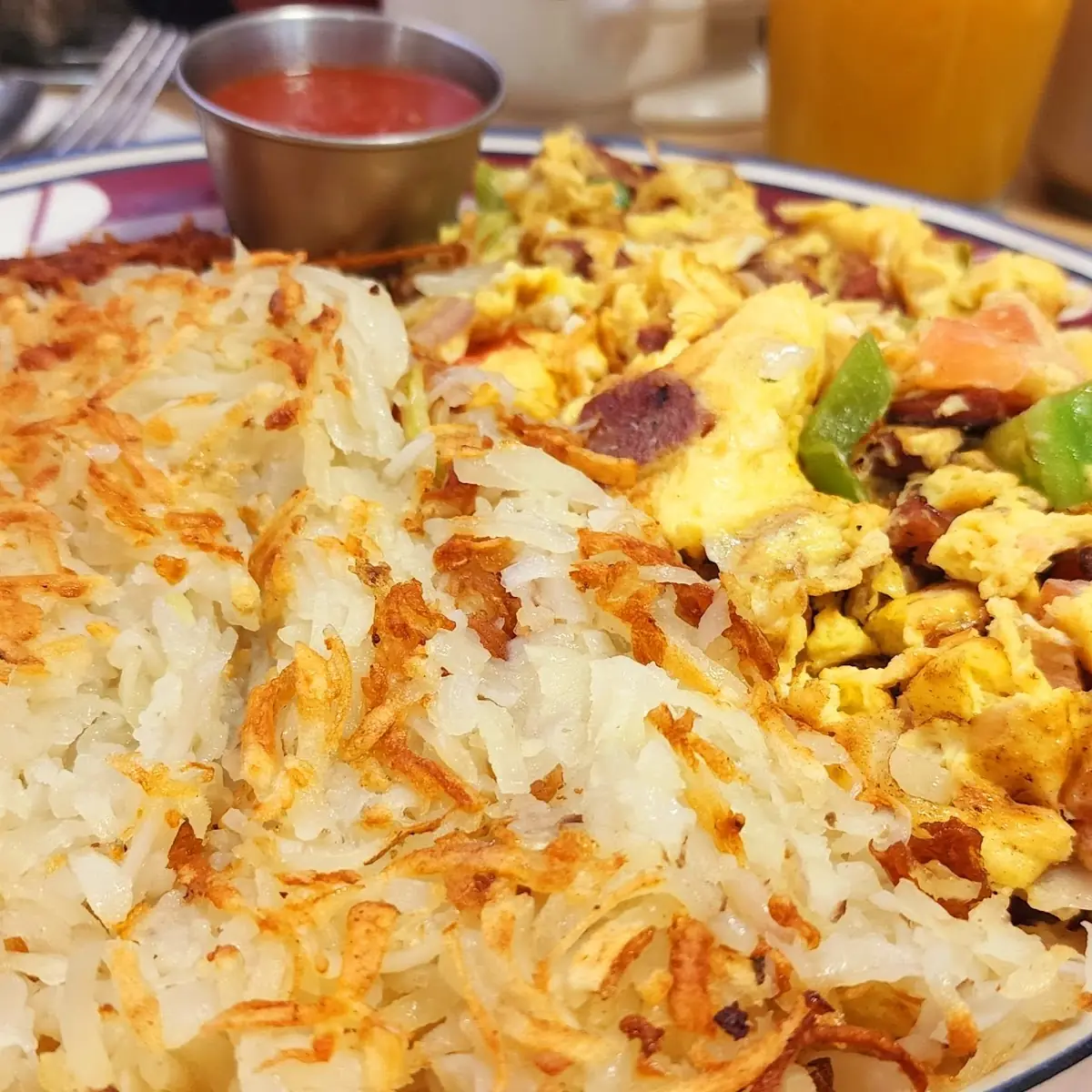 Highway 88 Scrambled and Hash Browns