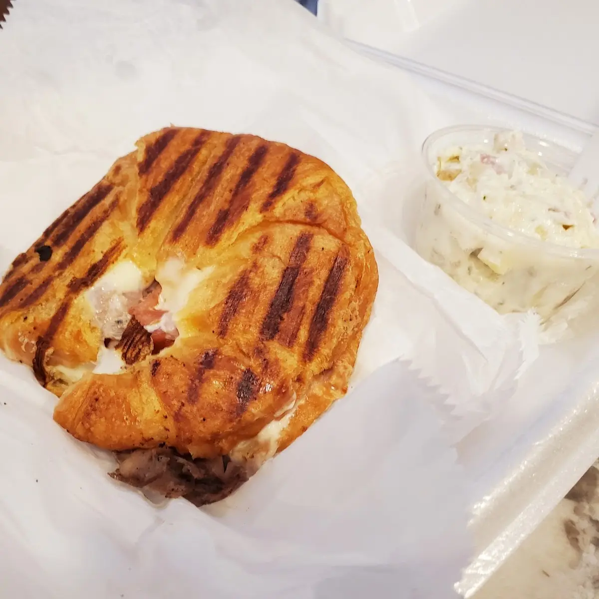 Roast Beef on a Croissant
